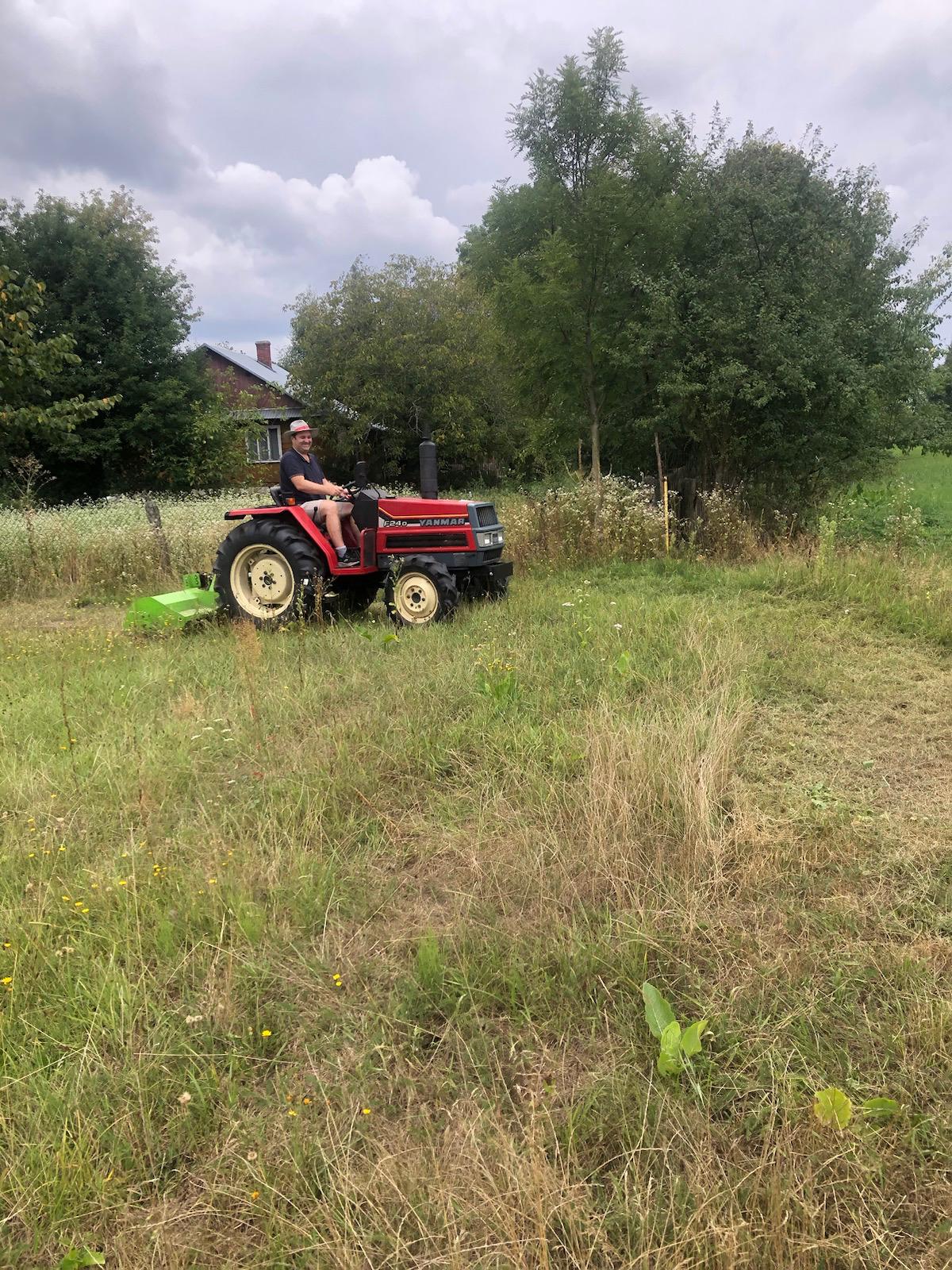 Gefaseerd maaibeheer met de tractor: telkens blijft een deel van de ruigte staan